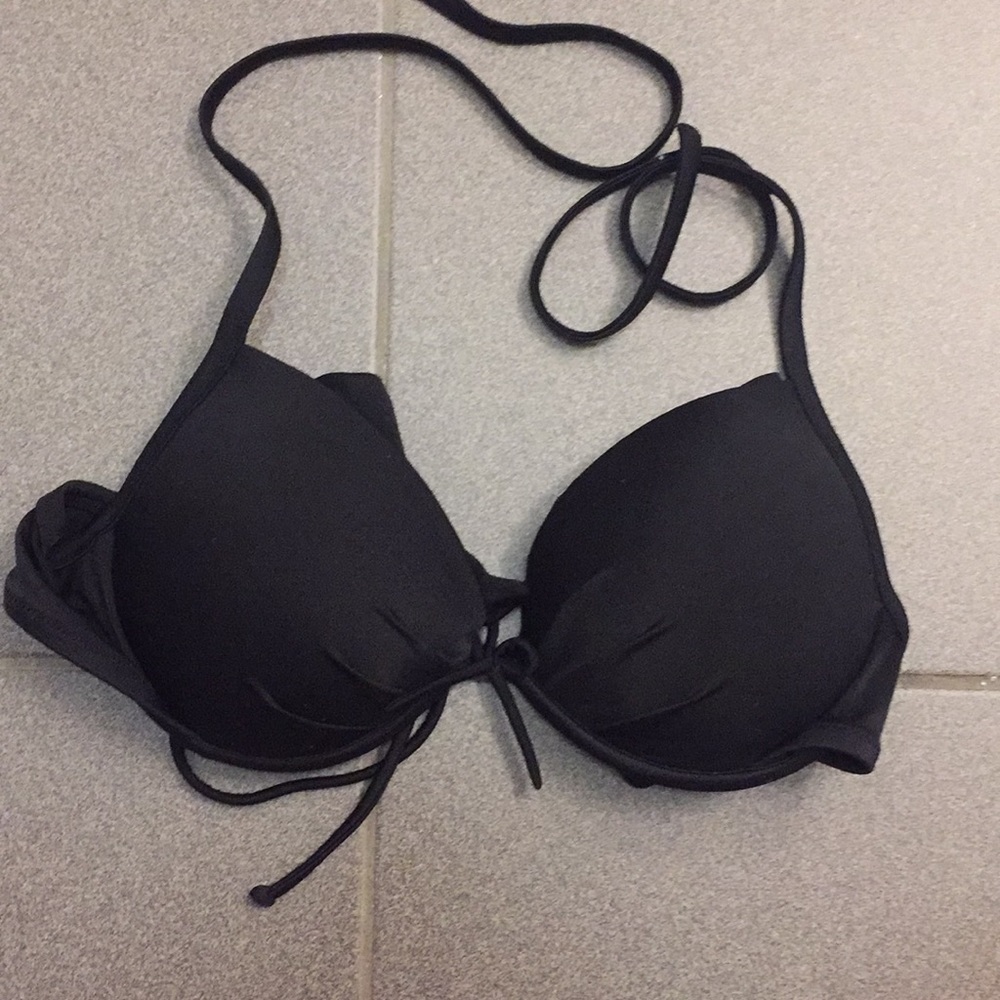 Black padded VS swim bikini top